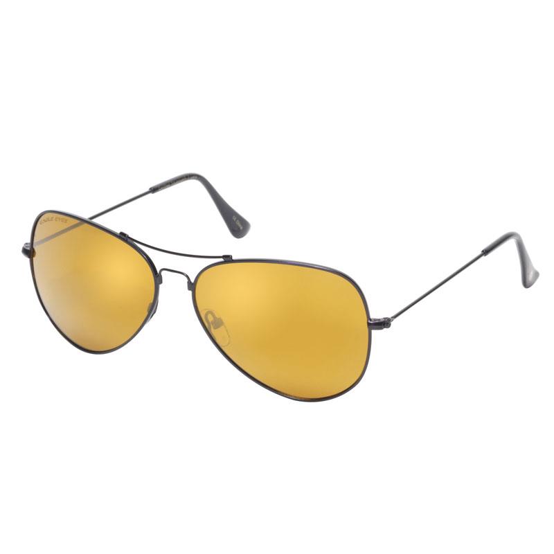 Eagle Eyes Memory Flex Aviator Sunglasses (Black)